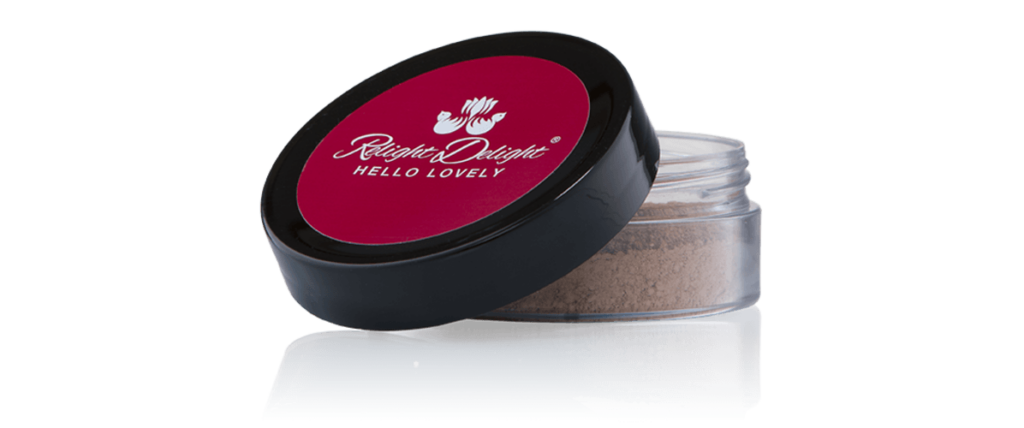 Relight Delight Mineralpuder be dunkle Haut, Naturkosmetik Puder