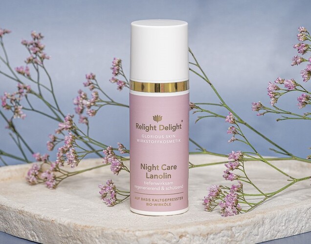 Glorious Skin Night Care Lanolin, Anti-Aging Creme Nachtcreme